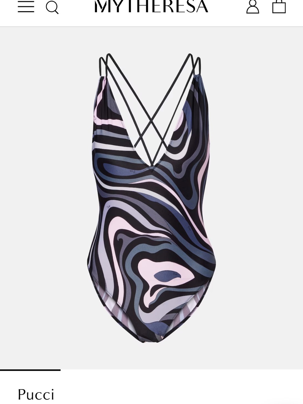 Emilio Pucci Marmo One-Piece Swimsuit - Size S